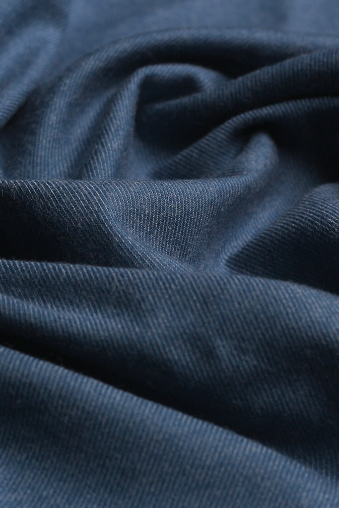 Cobalt Blue Brushed Winter Flannel Shirt