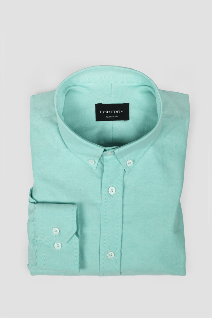 Aqua Green Oxford Shirt