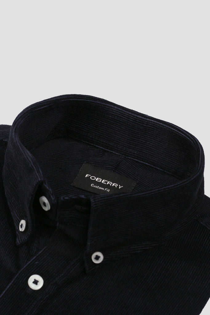 Midnight Blue Corduroy Shirt