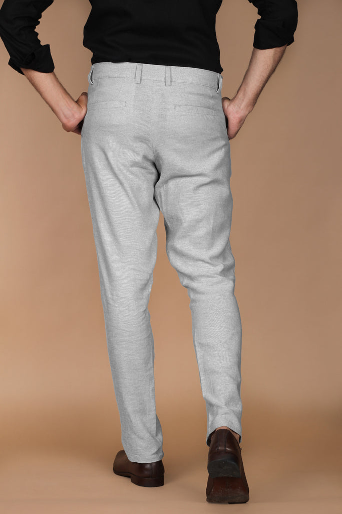 Ash Grey Linen Trouser