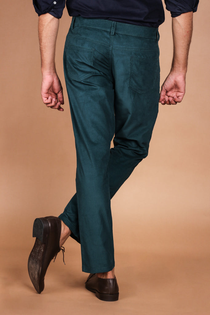 Bottle Green Five Pocket Corduroy Trouser