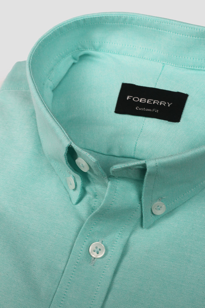 Aqua Green Oxford Shirt