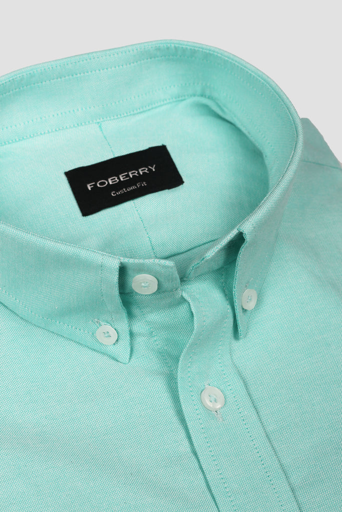 Aqua Green Oxford Shirt