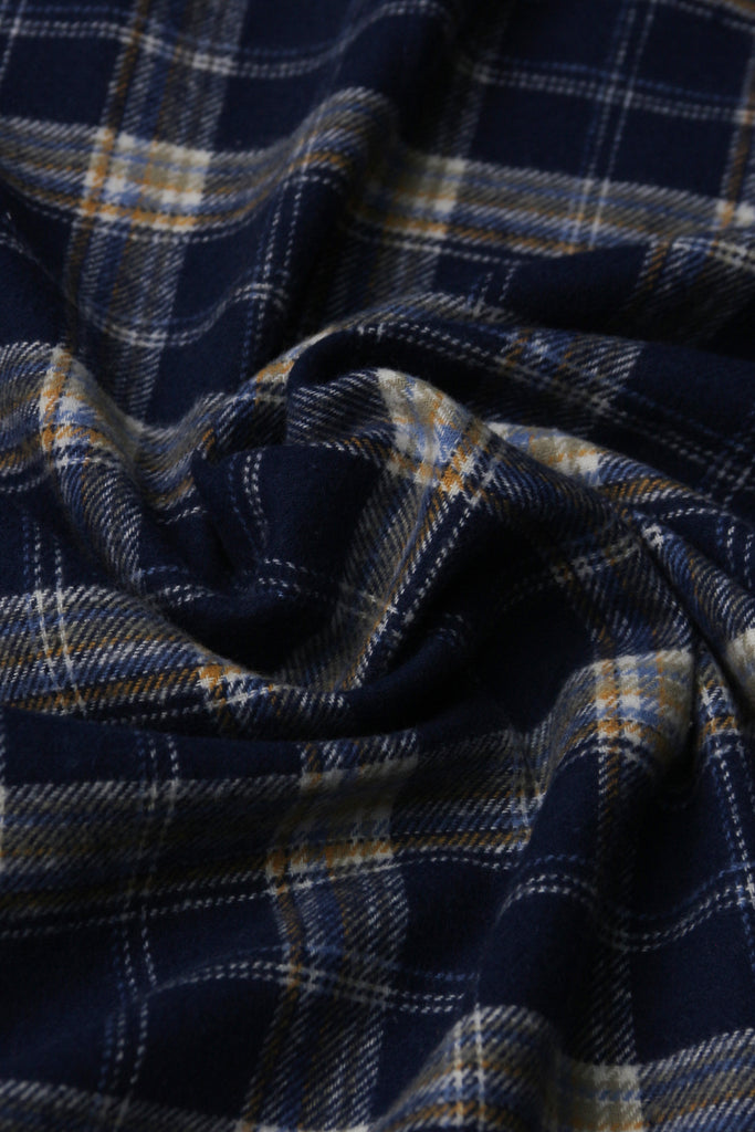 Egyptian Blue Tartan Winter Flannel Shirt