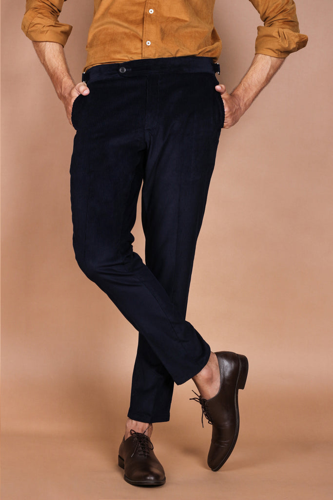 Midnight Blue Corduroy Trouser