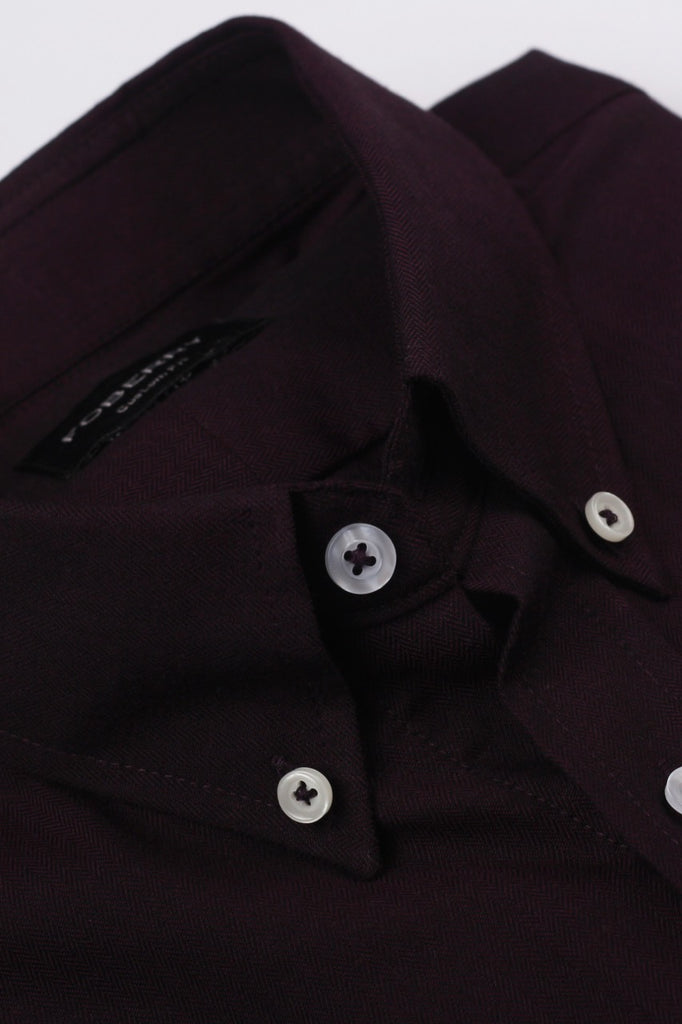 Dark Plum Flannel Shirt