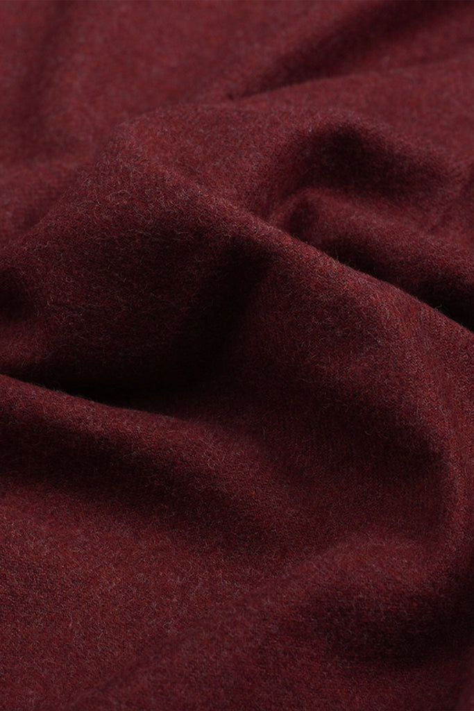 Maroon Brushed Winter Flannel