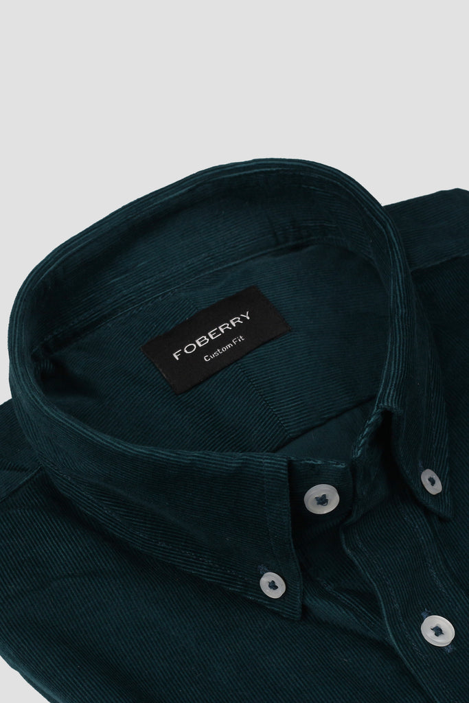 Zinc Green Corduroy Shirt