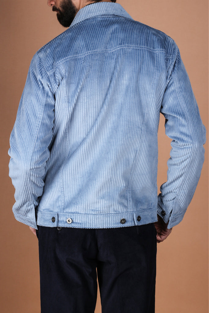 Sky Blue Wide Wale Corduroy Jacket