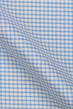 Load image into Gallery viewer, Crisp Blue Micro Gingham