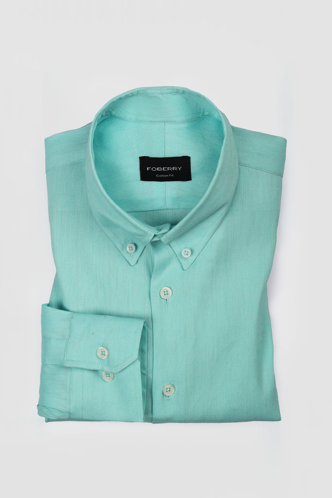 Pastel Green Irish Linen Shirt