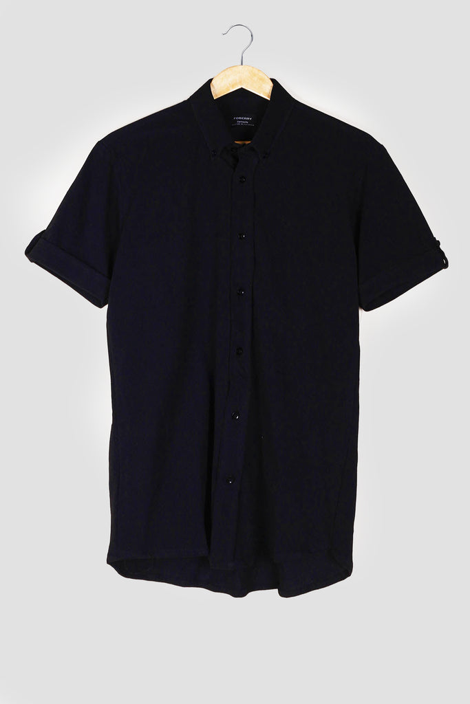 Soft Black Pique Shirt