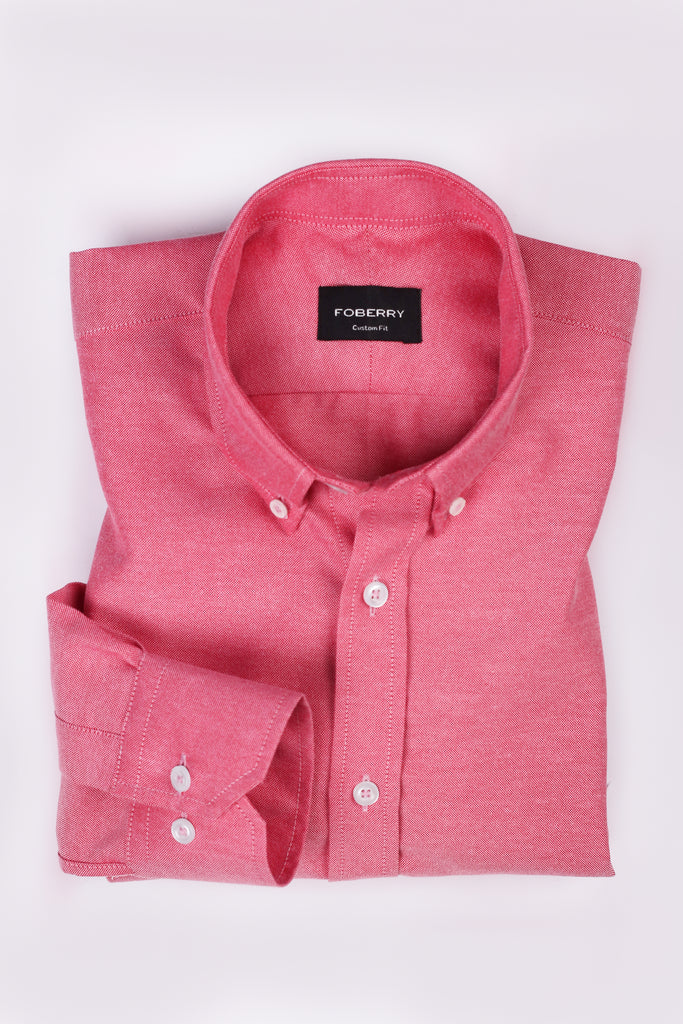 Crisp Faded Red Oxford Shirt