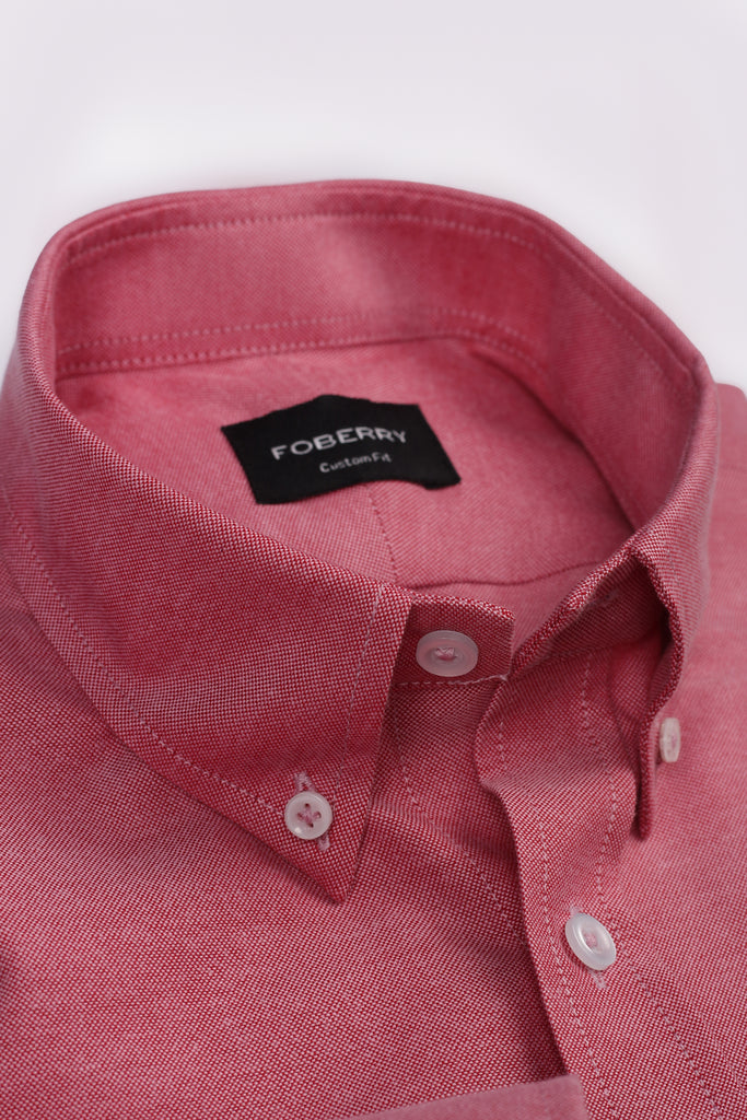 Crisp Faded Red Oxford Shirt