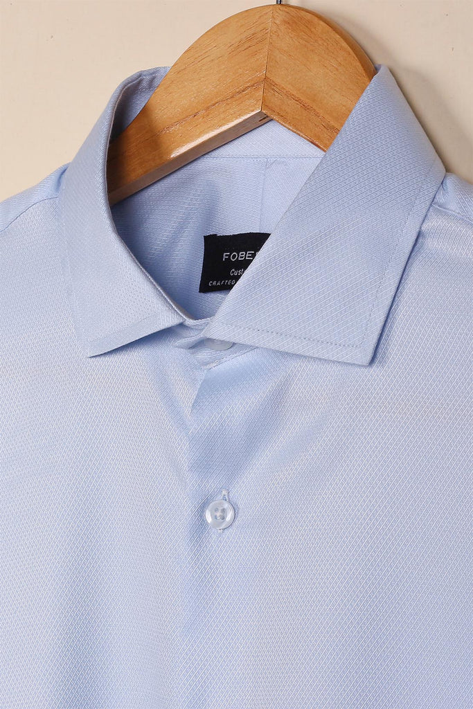 Blue Diamond Patterned Shirt