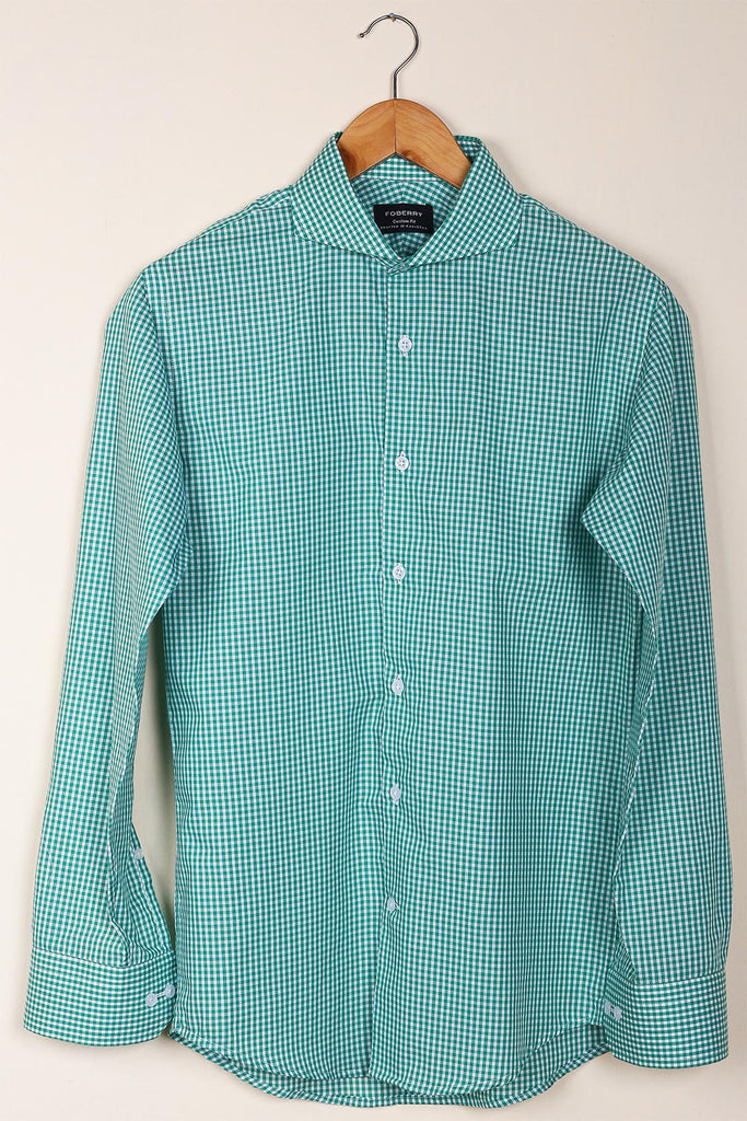 Soft Green Gingham Shirt