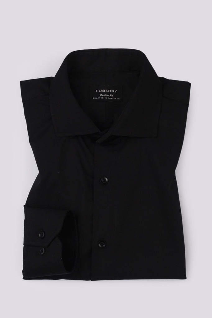 Black Twill Designer Shirt