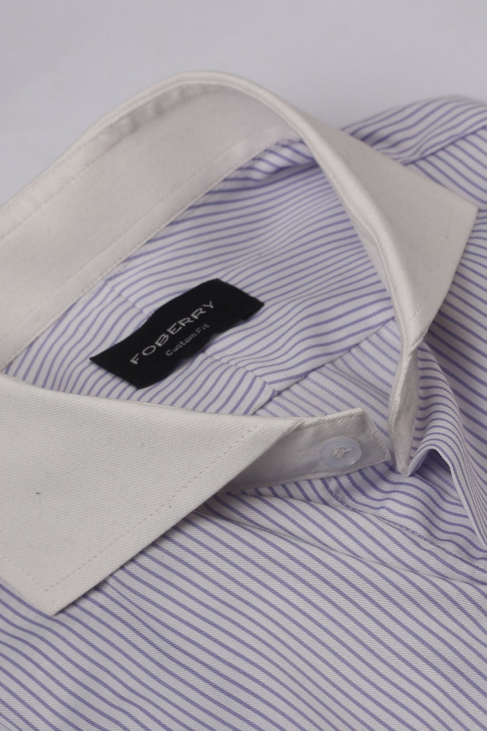 Lavender Pencil Striped Shirt