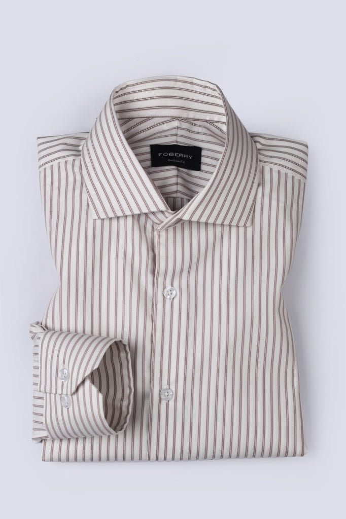 Dual Brown Striped Shirt