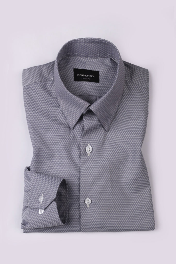 Triangle Grey Patterned Shirt