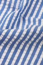 Load image into Gallery viewer, Blue Seersucker Candy Striped