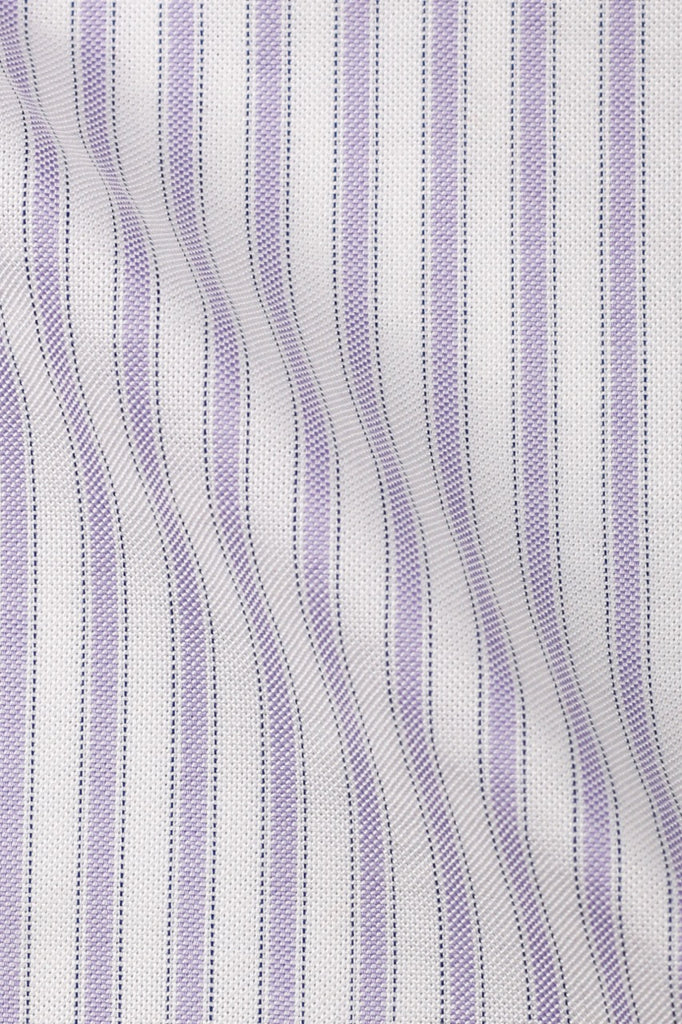Lilac Oxford Striped