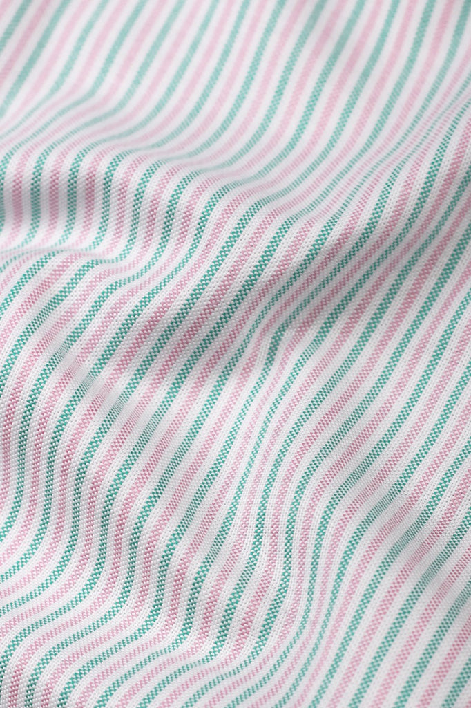 Green Pink Balanced Stripes