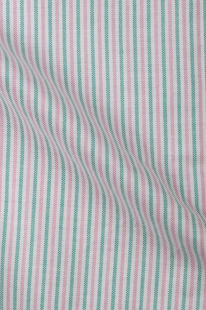 Green Pink Balanced Stripes