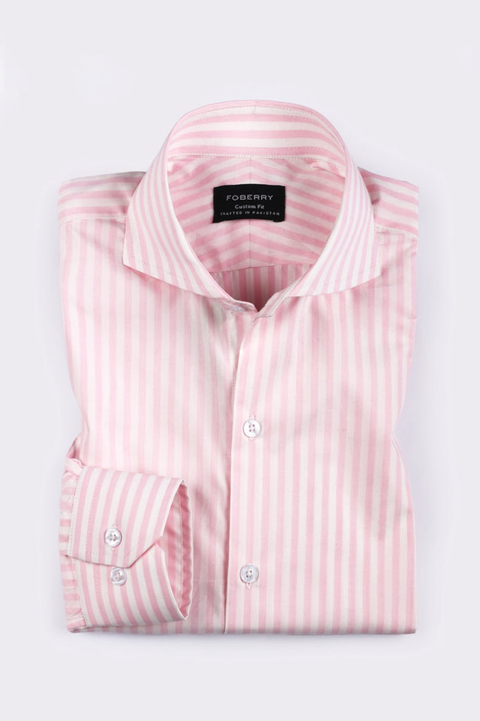 Fresh Bold Pink Stripes Shirt