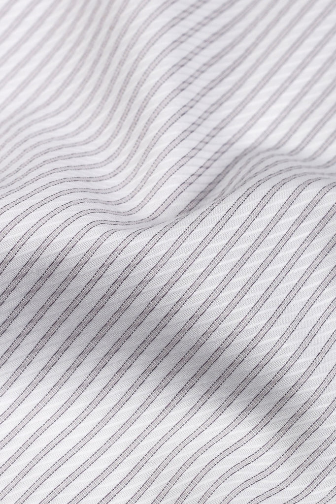 Grey Striped - Easy Care Shirt