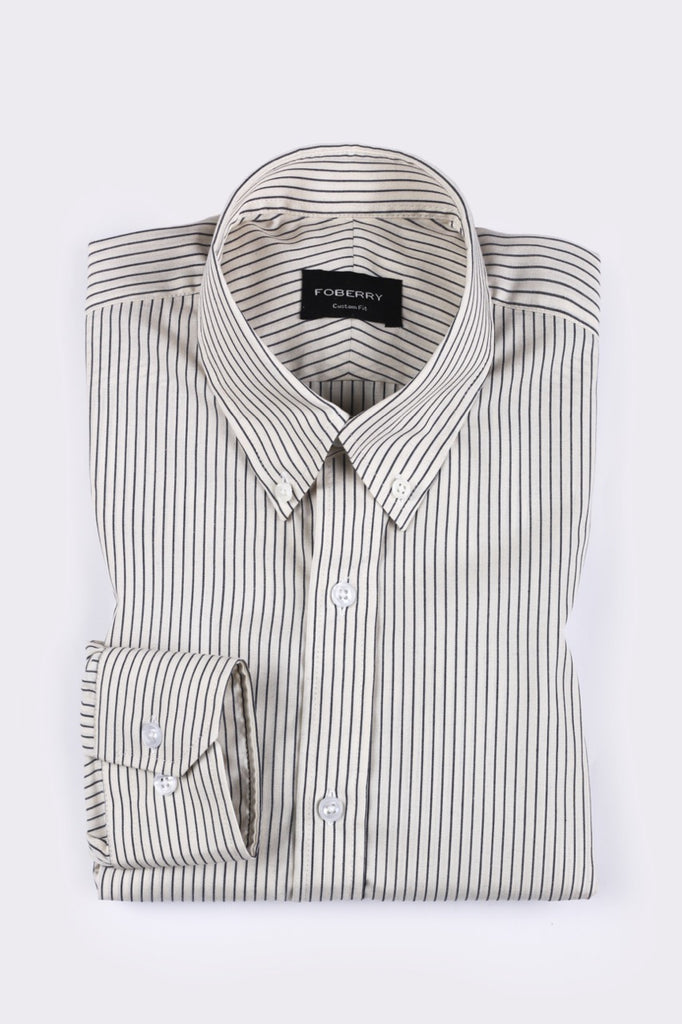 Ink Blue Chain Striped Shirt