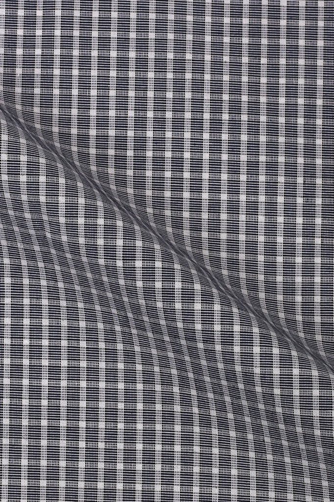 Grey Mini Box Checkered Shirt