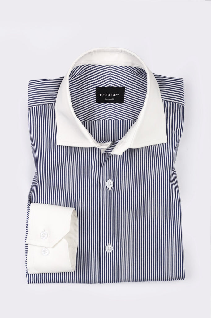 Fade ink Blue Striped Shirt