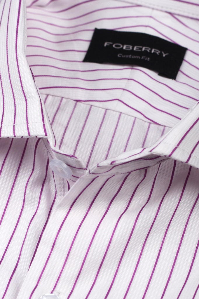 Magenta Pin Stripes Shirt