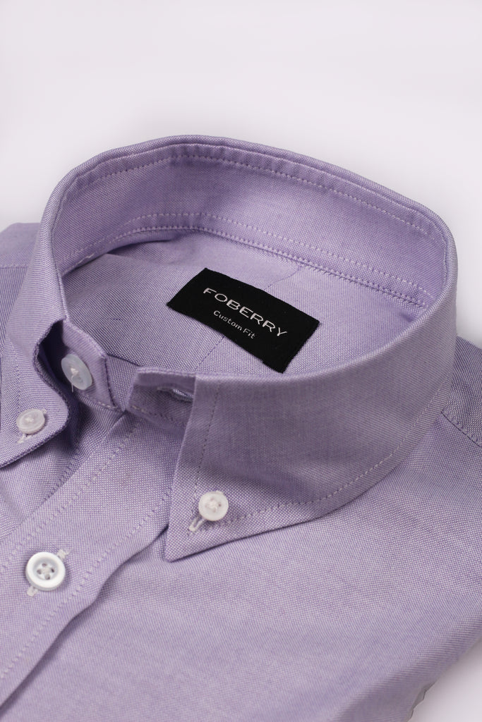 Crisp Lilac Oxford Shirt