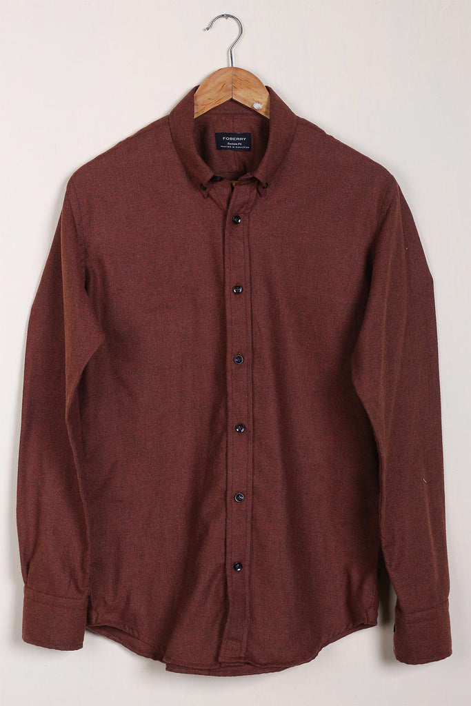 Rust Winter Flannel Shirt