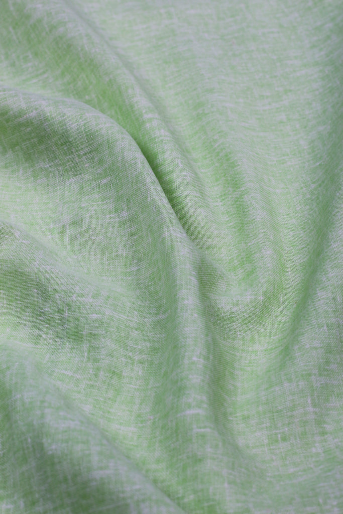 Parrot Green Italian Featherweight Linen