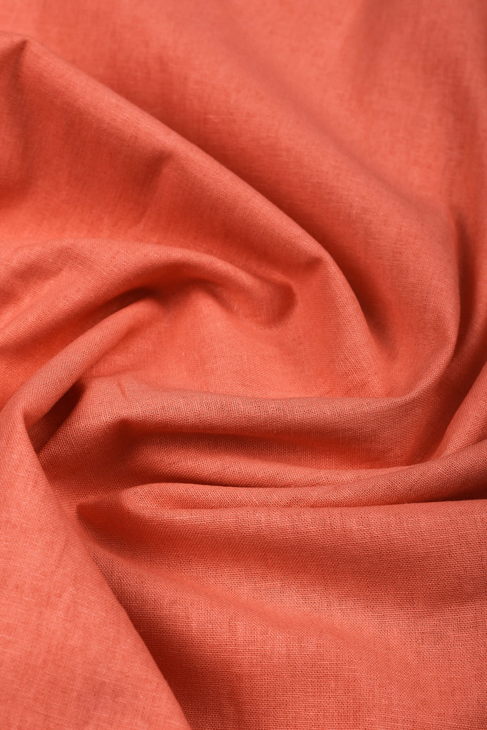 Orange Peach Italian Linen