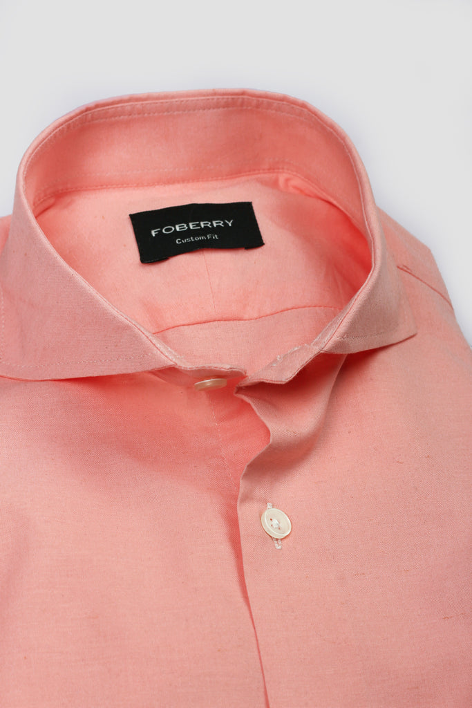 Pastel Pink Linen Shirt