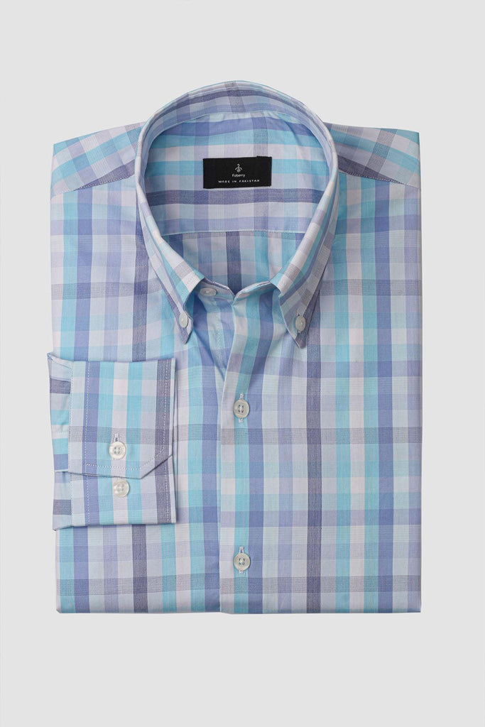 Multi Blue Check Shirt