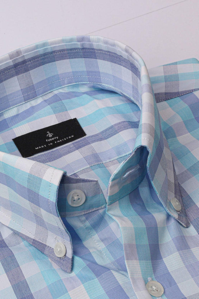 Multi Blue Check Shirt