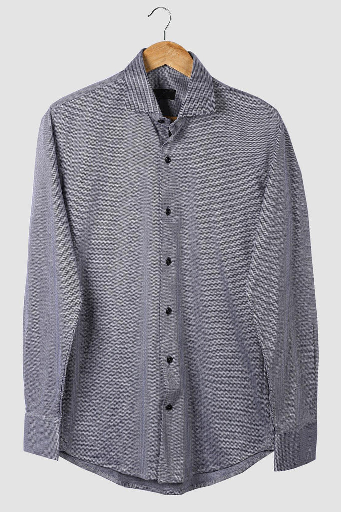 Grey Herringbone Heavyweight Shirt