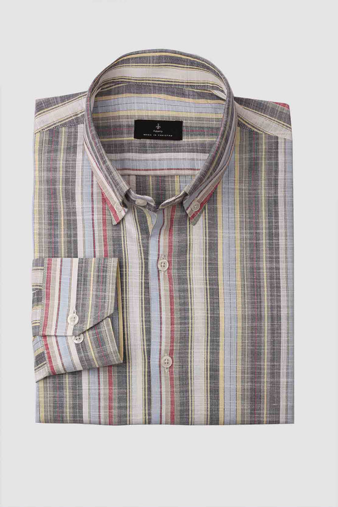 Multi Stripes Cotton Shirt