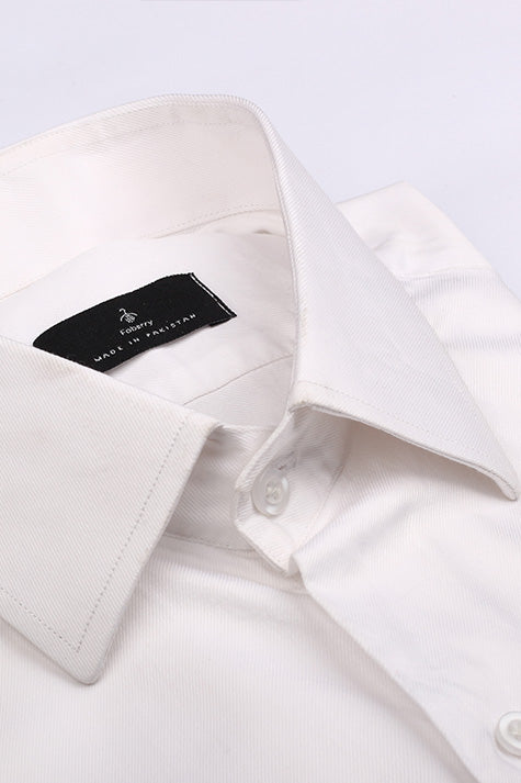 Egg White Twill Shirt