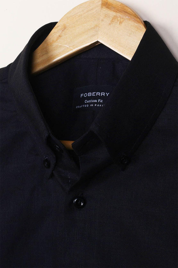 Black Linen Shirt