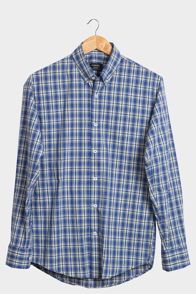 Blue-Yellow Tartan Shirt