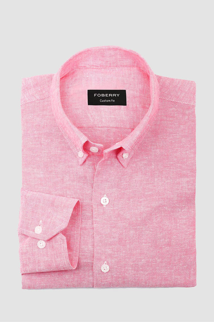 Soft Pink Linen Shirt