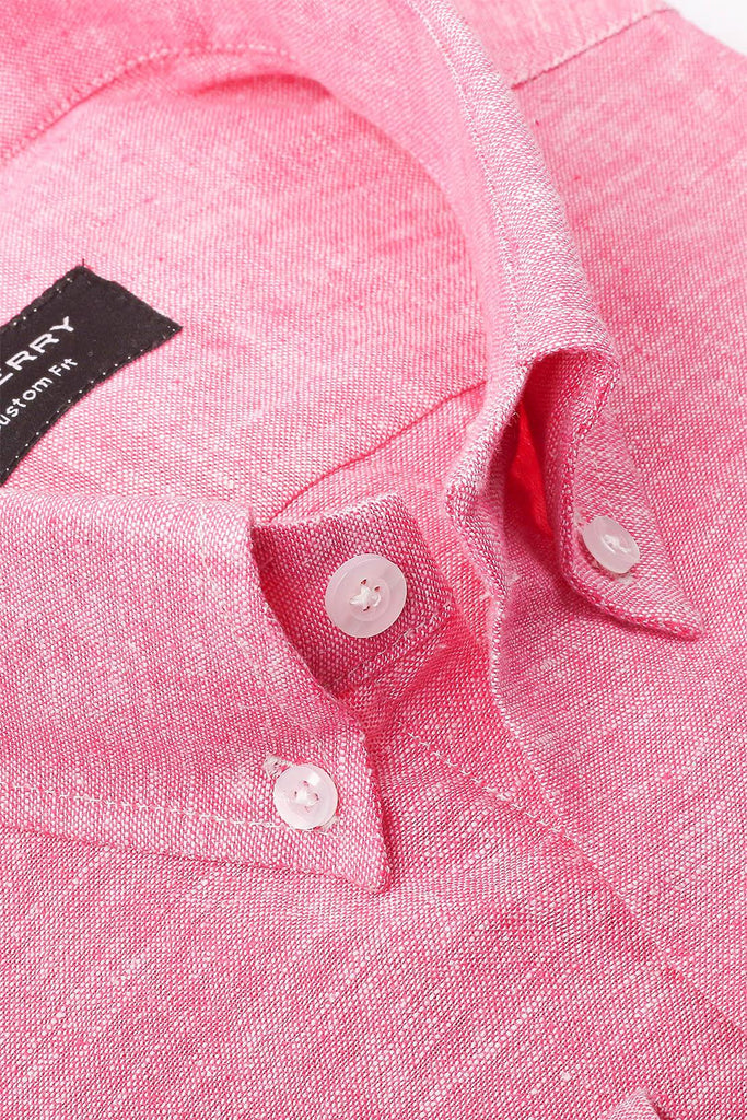 Soft Pink Linen Shirt