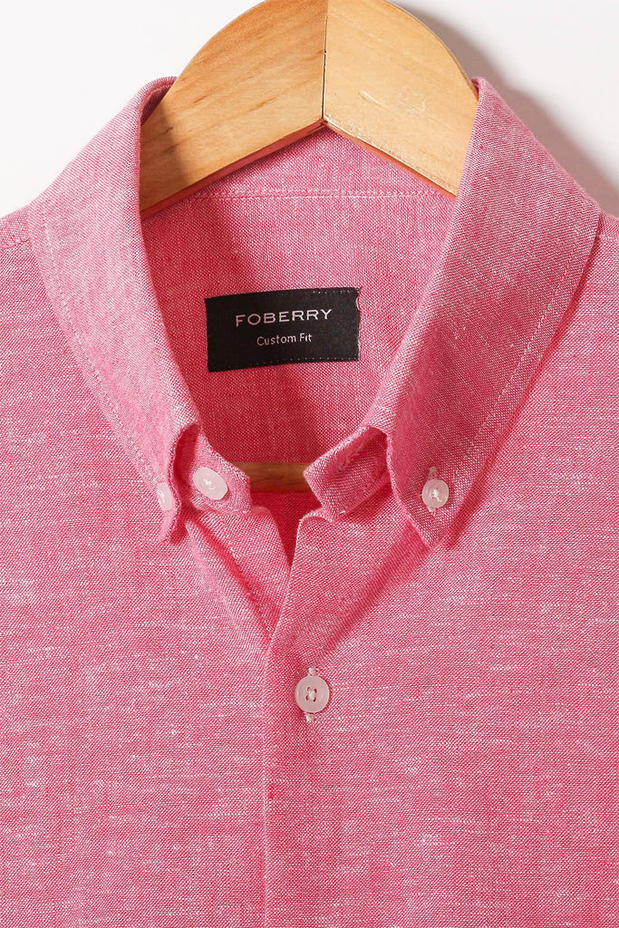 Soft Pink Linen Shirt