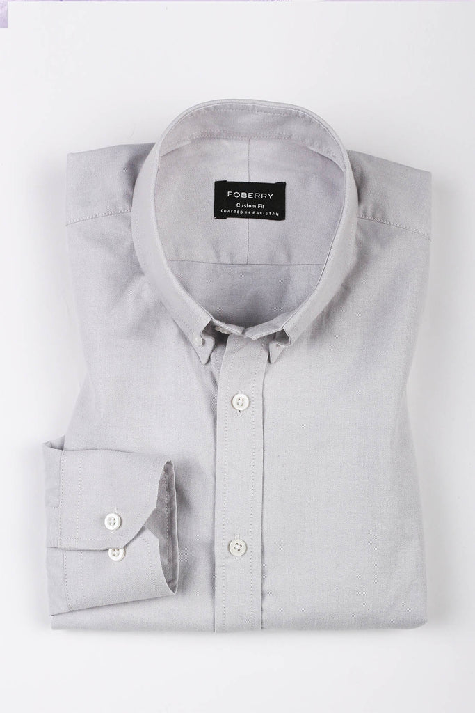 Ash Grey Oxford Shirt